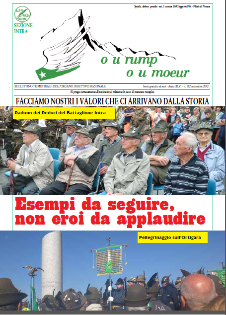 Scopri di più sull'articolo Bollettino – Anno XLVI – n. 182 SETTEMBRE 2012