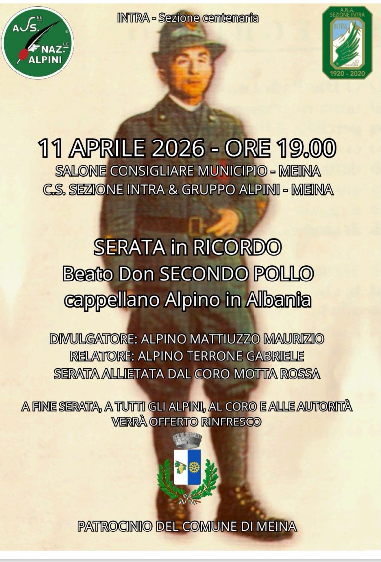 SERATA IN RICORDO del BEATO Don SECONDO POLLO – Meina 11 aprile 2026