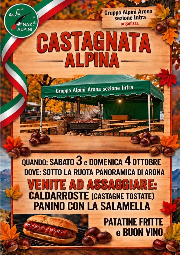 CASTAGNATA 3-4 OTTOBRE 2026 – GRUPPO ALPINI ARONA