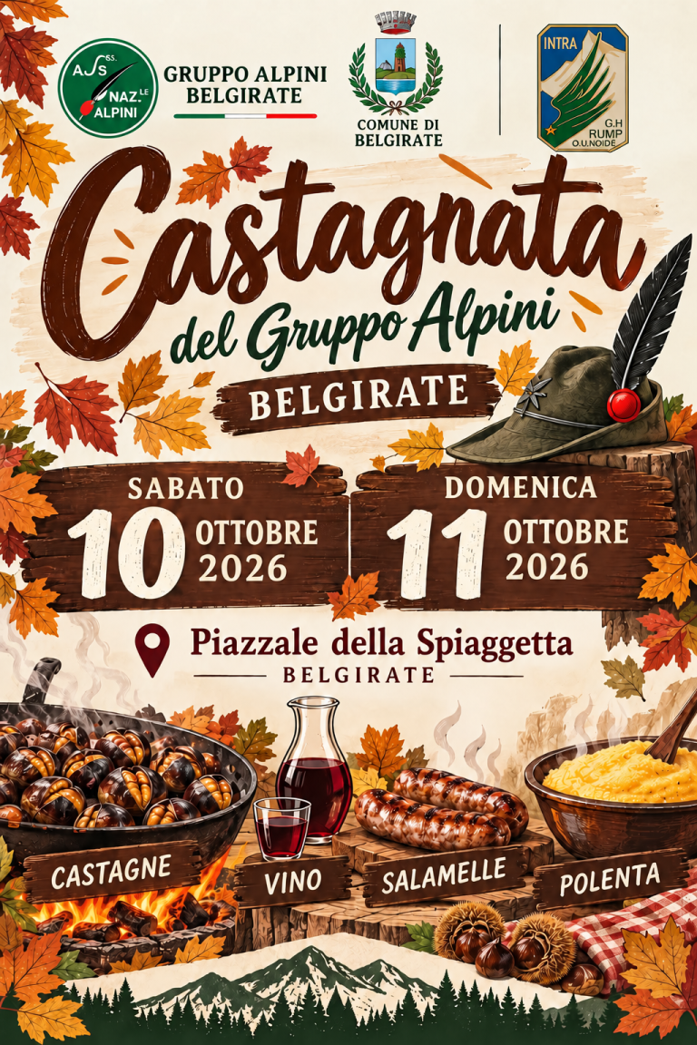 CASTAGNATA 10-11 OTTOBRE 2026 – GRUPPO ALPINI BELGIRATE